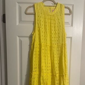 Lilly Pulitzer Yellow Eyelet Dress